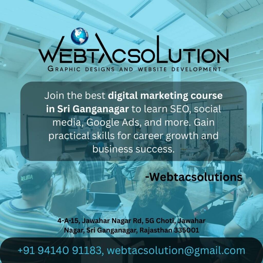 digital marketing course in Sri Ganganagar